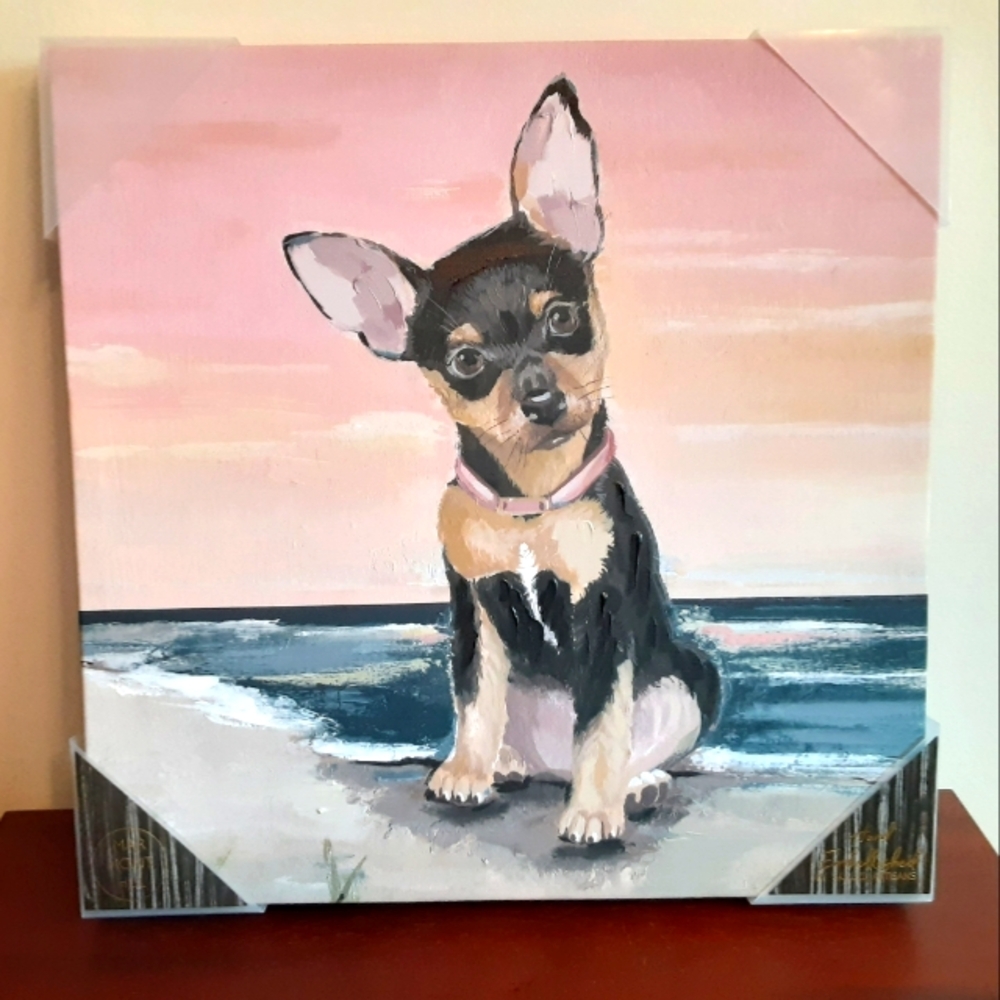 18"x18" Beach Dog Print